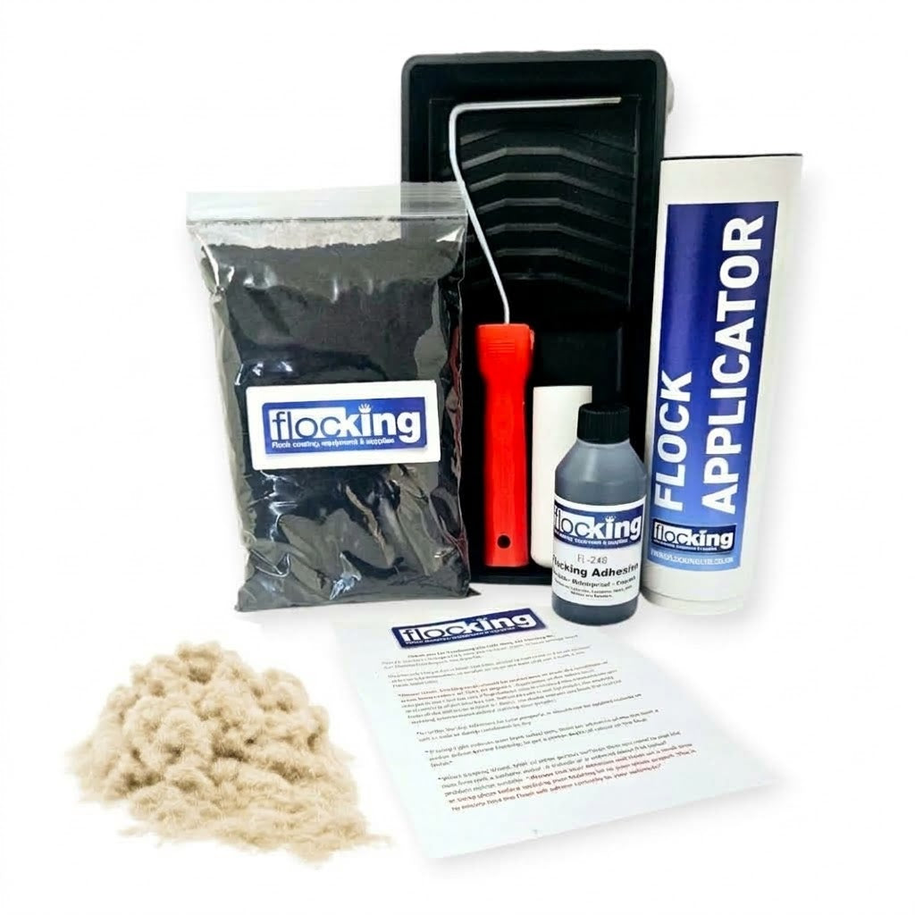 DIY Flocking Kit with Roller - RAW WHITE (LIGHT CREAM)