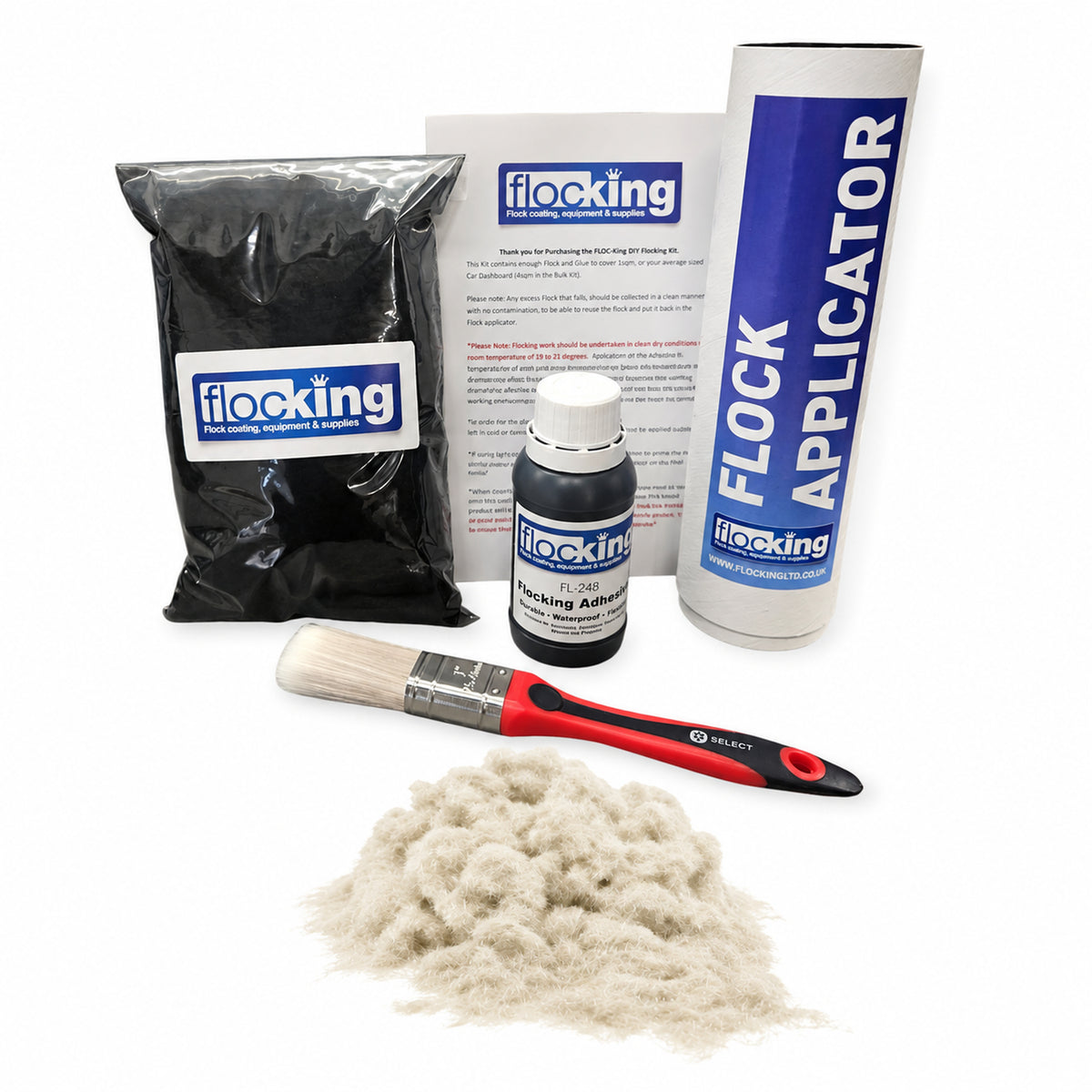 DIY Flocking Kit - RAW WHITE (LIGHT CREAM)