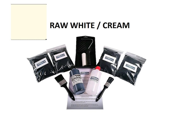 DIY Flocking Kit - Raw White (Light Cream) Flock Fibre Powder Kit