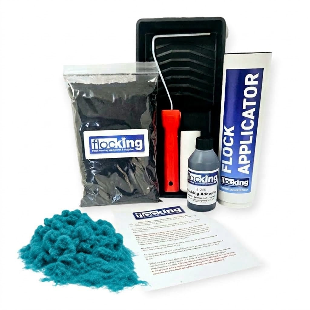 DIY Flocking Kit with Roller - TURQUOISE
