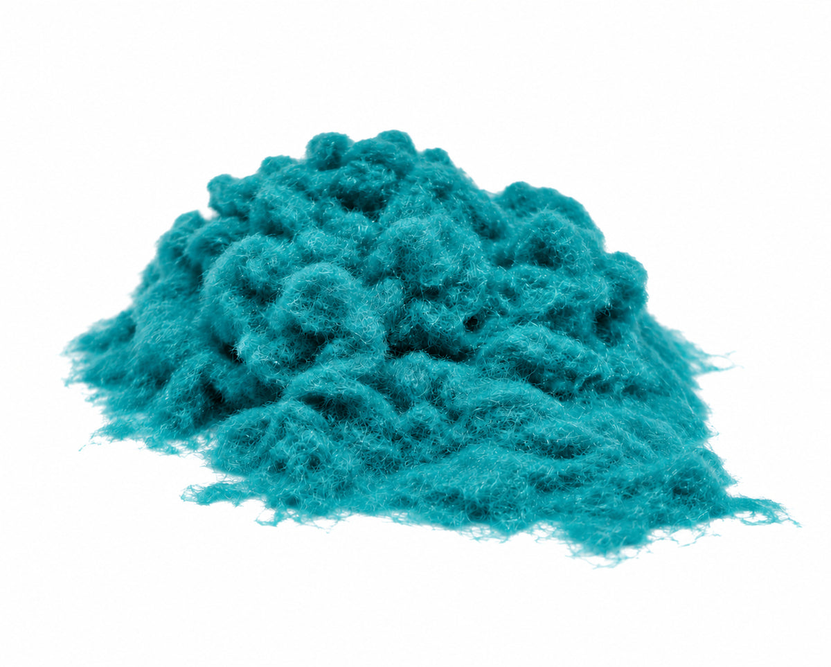 Nylon Flock Fibres Turquoise Blue 1mm 3.3dtex