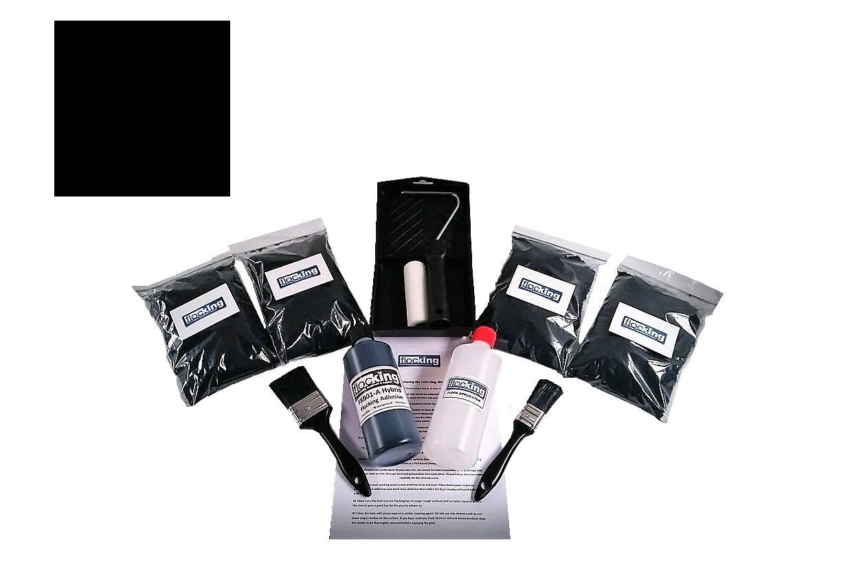 DIY Flocking Kit - Black Large Flocking Powder Fibre Kit 4-5sqm ...