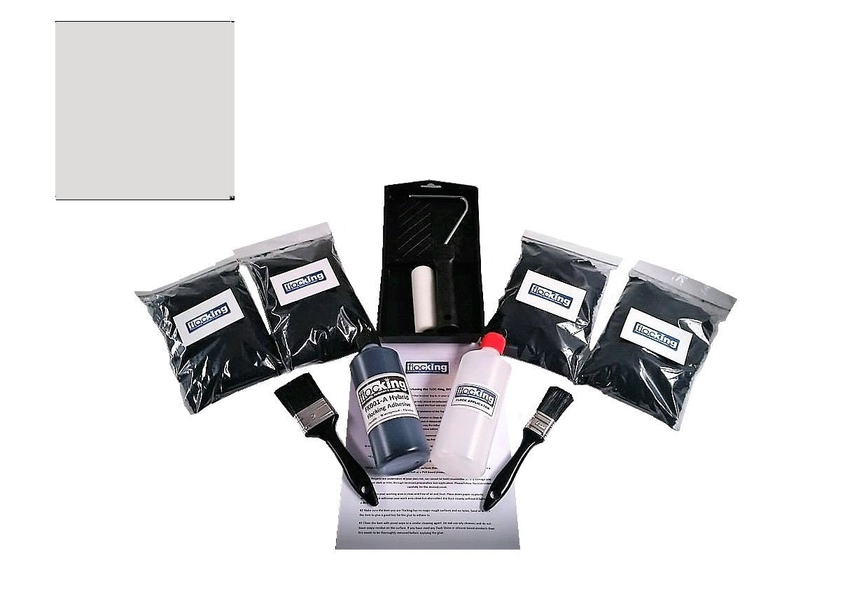 DIY Flocking Kit - Stone Light Grey Large Flock Powder Fibre Kit ...